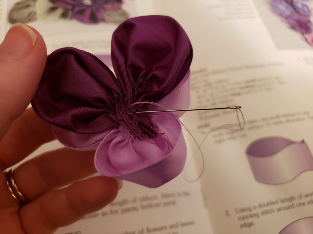 Easy Ribbon Flower DIY